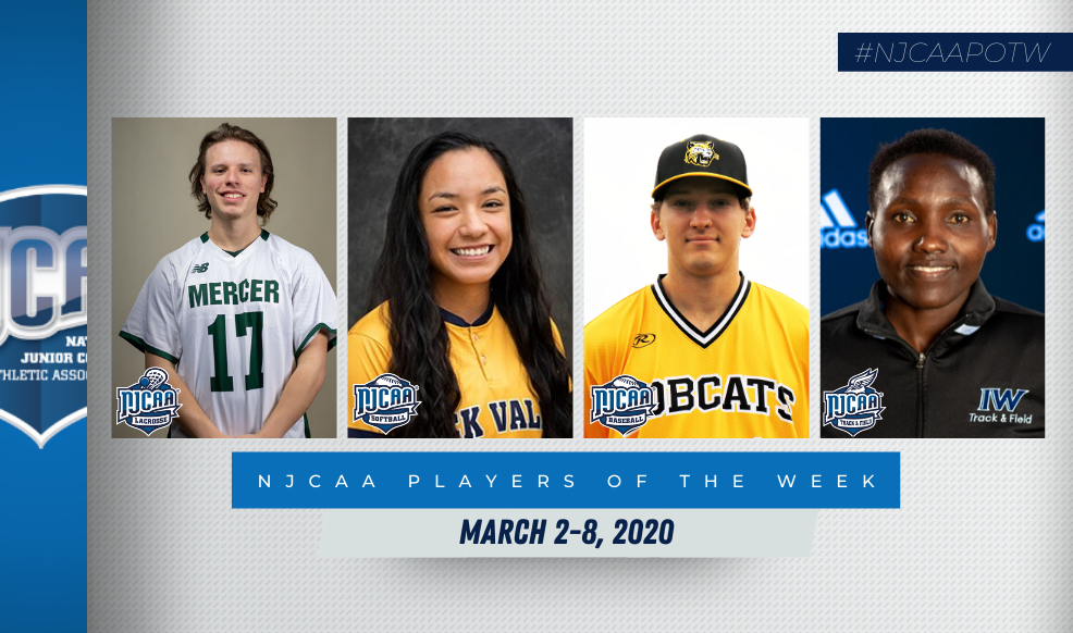 NJCAA Players of the Week - March 2 - 8